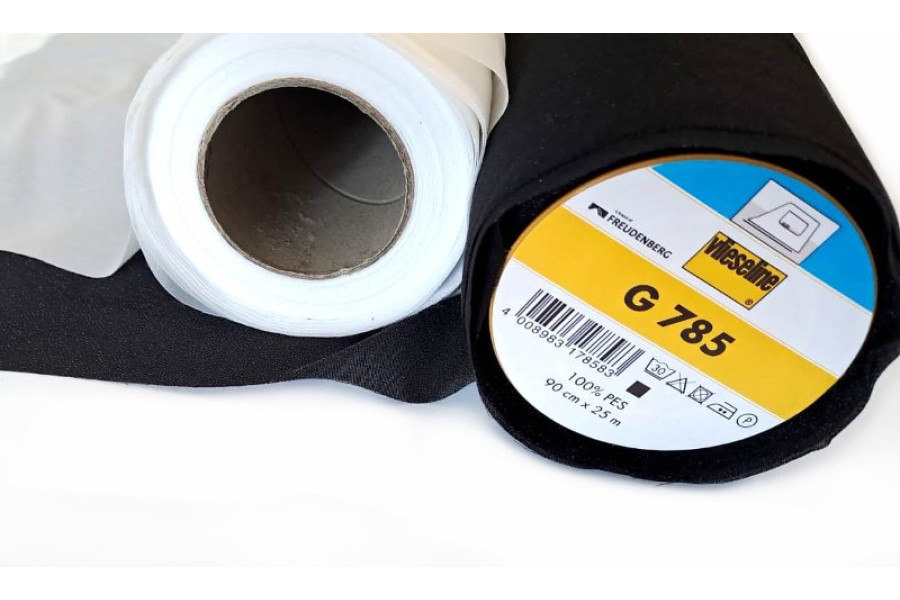 10cm Gewebeeinlage G785 für elastische Stoffe und Jersey, querelastisch, aufbügelbar, 90cm breit (Grundpreis € 10,00/m)